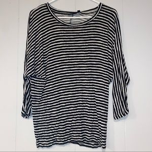 Black and White Striped Shirt